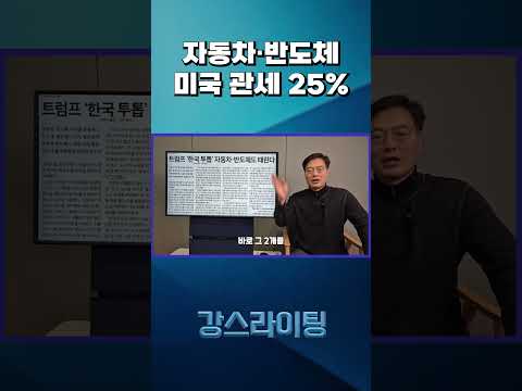 자동차·반도체 미국 관세 25% / [<strong>강스라이팅</strong>]