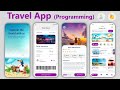 How to use android studio to create a Travel app with java &amp; firebase