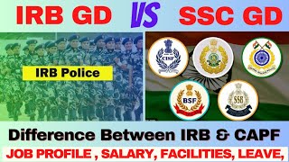 Irb Gd और Ssc Gd म कय फरक ह ? Irb Constable Gd Recruitment 2023