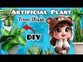 Artificial Plant DIY || No one can guess ; Made it from Waste Material || Fake Plants Craft #ideas