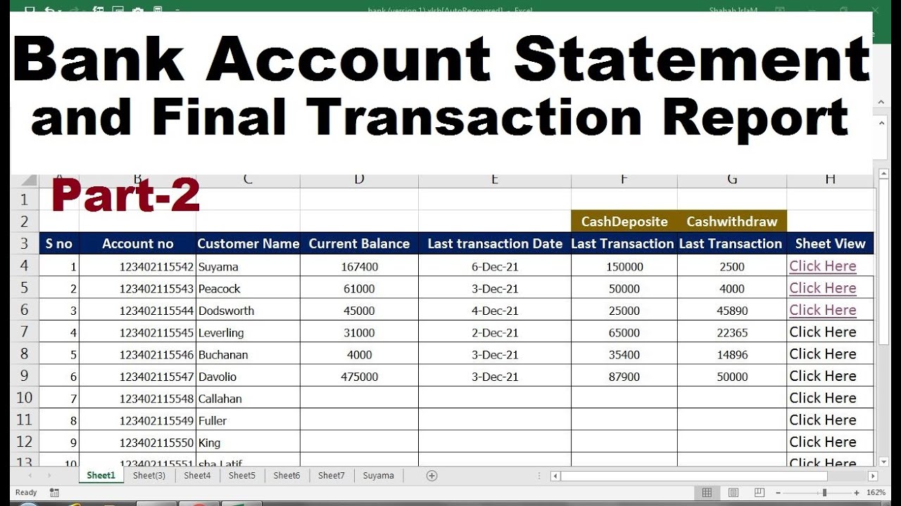 assignment users with bank accounts