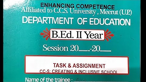 Assignment of Knowledge language & curriculum | B.ED 2nd year Assignment | CC-7 | CCS University