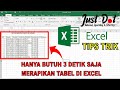 Hanya Butuh 3 DETIK Saja Merapikan Tabel Di Excel | Tips Trik Excel