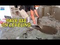 How to Save Money When You Leveling a Big Area of a Concrete Subfloor DIY MrYoucandoityourself