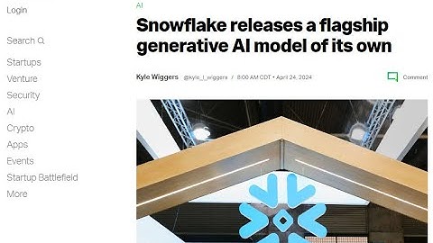 Snowflake Unveils Arctic: Enterprise-Grade Generative AI
