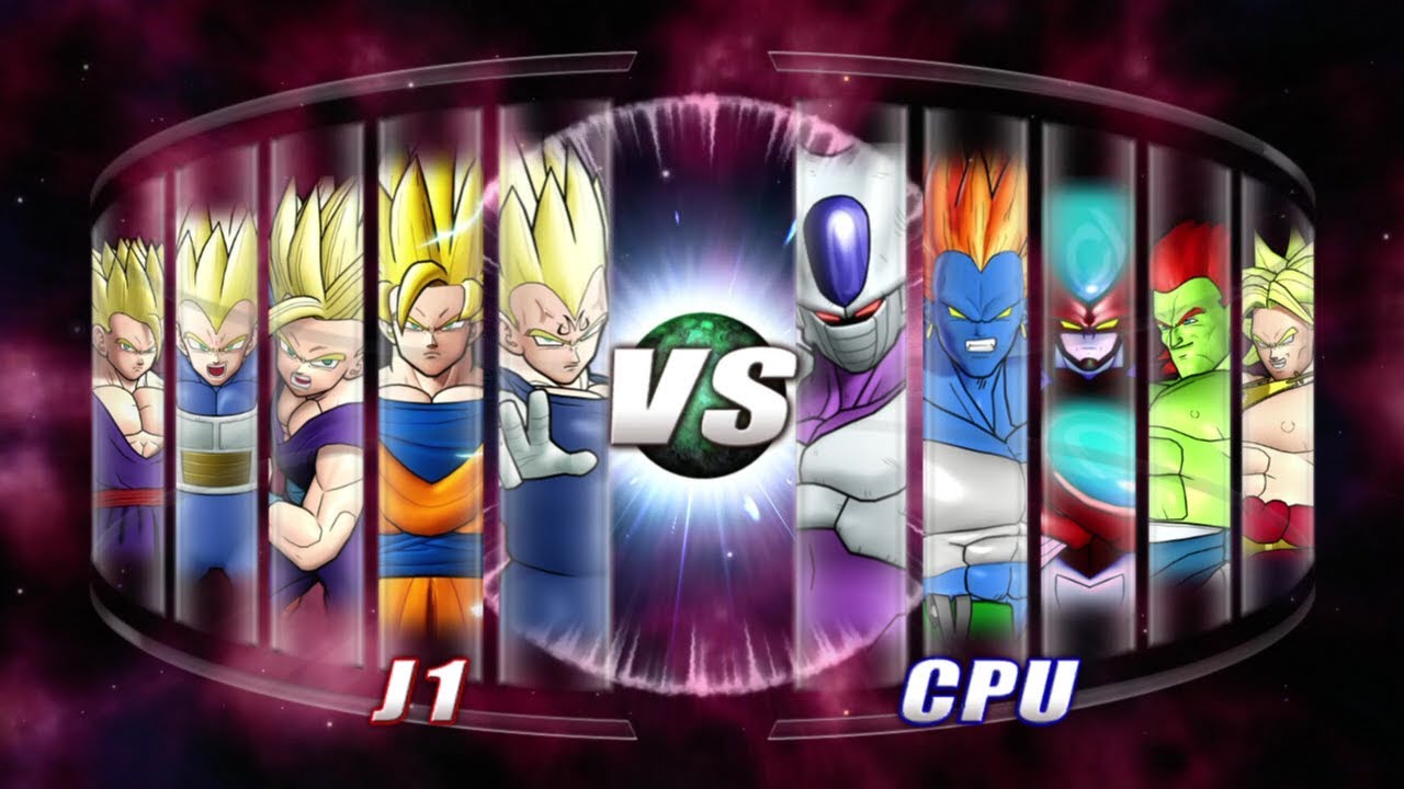 Dragon Ball: Raging Blast 2 Team SSJ2 vs Movie Villains