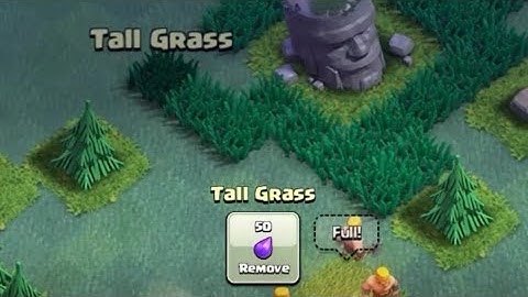 Remove tall grass for free| builder base|