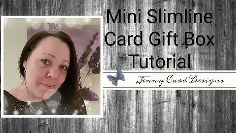 Mini Slimline Card Gift Box Template Tutorial | How to Make A Cute Note Card Box Set