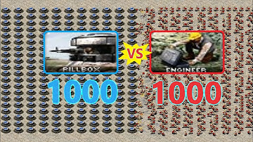 Engineers vs PILLBOX - Same Cost - Red Alert 2