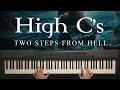 High cs by two steps from hell piano version