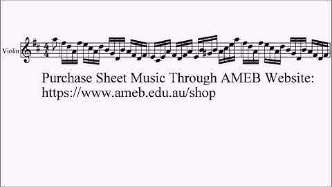 AMEB Violin Series 10 Grade 3 List A No.3 A3 O