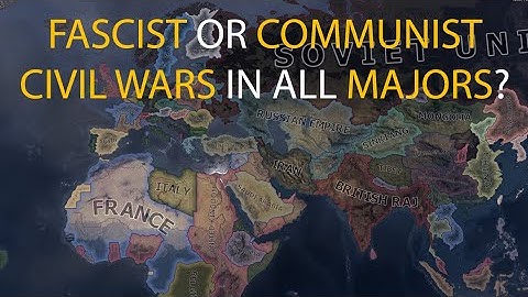 HOI4 Timelapse - What if all major nations started with a fascist or communist civil war in 1936?