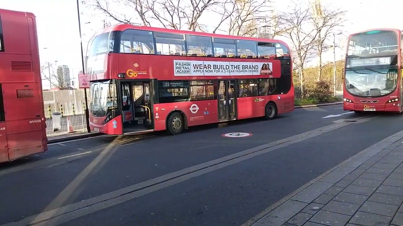 Buses at North Greenwich 4/2/26