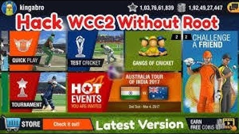 Get Unlimited Coin In World Cricket Championship 2  How To hack WCC2 without root
