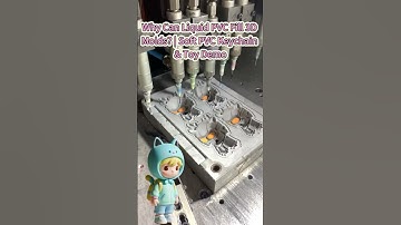 Why Can Liquid PVC Fill 3D Molds? | Soft PVC Keychain & Toy Demo