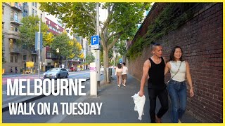 MELBOURNE Australia Summer CBD WALKING Tour  LA TROBE and ELIZABETH Street