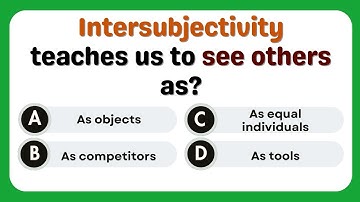 Can You Pass This Philosophy Test? | Intersubjectivity | Philosophy of the Human Person