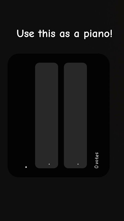 Use this as a piano!