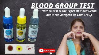 Blood Grouping Test In Bangla Abo Typing Rh Typing Cross Matching Blood Group