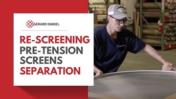 Re-Screening and Recycling Round Vibratory Separator Screens | Gerard Daniel