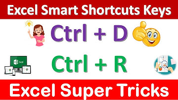 Shortcuts Ctrl D & Ctrl R in Excel [ Urdu / Hindi ]