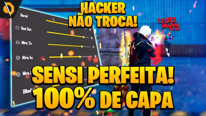 TESTE AGORA!🥶 MELHOR SENSIBILIDADE para SUBIR CAPA no FREE FIRE