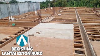 Cara buat bekisting dak lantai beton || How to make a Beam and slab Concrete formwork