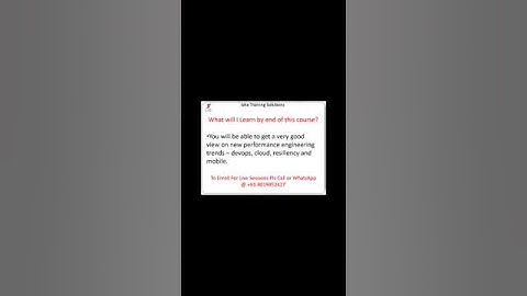 "Performance Engineering for Performances Testers, SDET and Java Developers" ||YouTube Short||