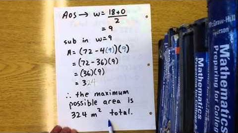 Quadratic word problem: area of rectangle (L + 4w)