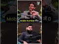 आपका Number Mobile बदल सकता है Luck और Destiny | Adarshh Panndey | Podcast Baba #shortsfeed #shorts