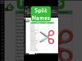 This Excel Trick Splits Names Instantly and Automatically