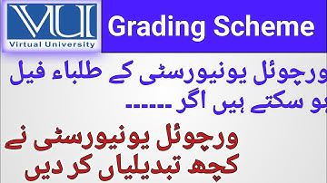 Virtual University New Grading Scheme/VU passing marks in semester/ VU Semester activities Grades