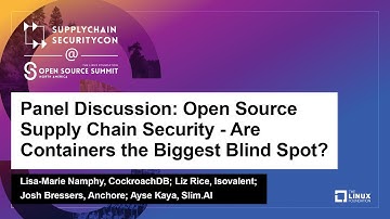 Panel Discussion: Open Source Supply Chain Security - Are Containers..- Lisa-Marie, Liz, Josh, Ayse