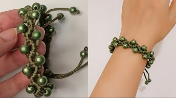 Zig zag Beaded Bracelet | Macrame Bracelet Tutorial