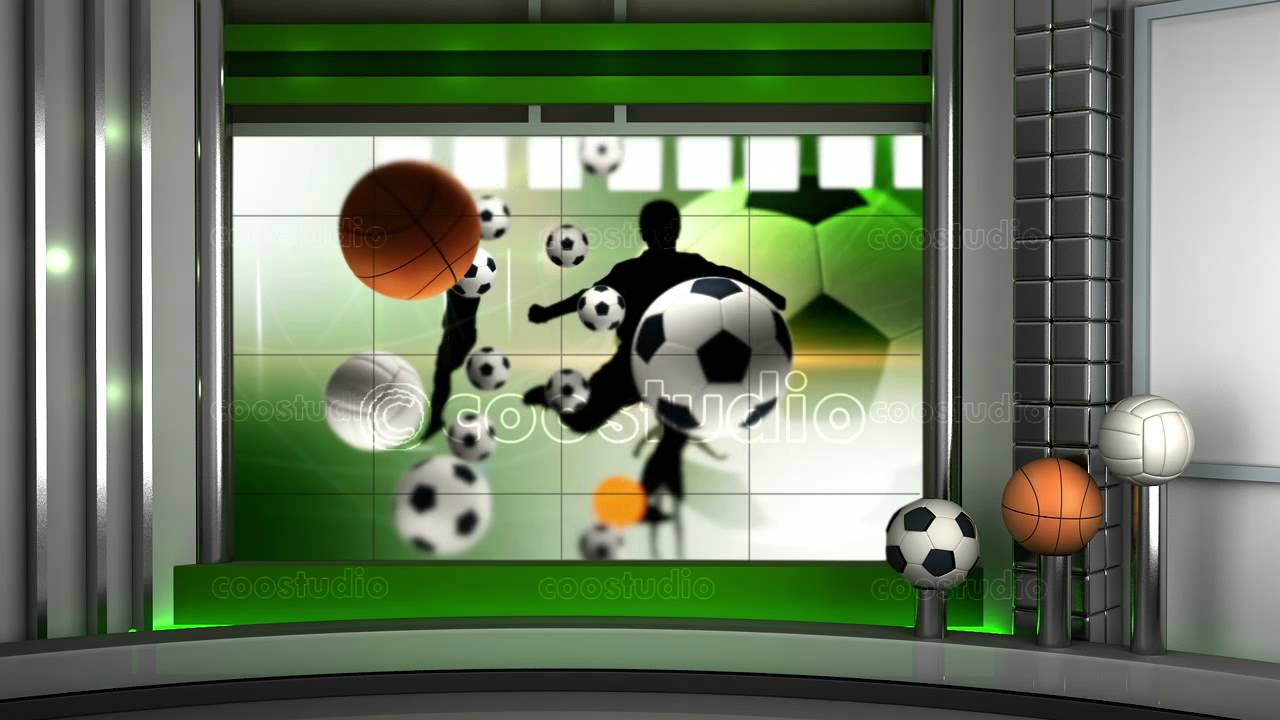 sport 2 virtual set studio tv footage background - YouTube
