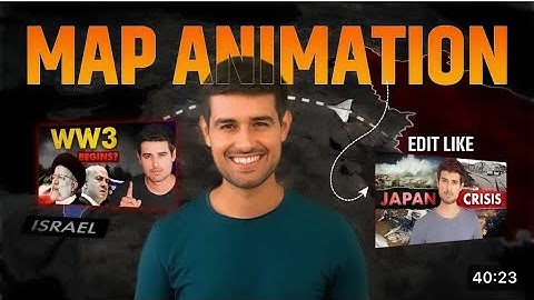 Map animation like Dhruv Rathee , Dhruv Rathee jaisa map animation kaise banaye