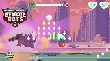 Boulder: Triceratops Battering Ram! | Transformers Rescue Bots: Disaster Dash Hero Run #86 By Budge