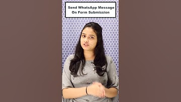 Automatically Receive WhatsApp Message on Form Submission #shorts #whatsapp #forms #jotform