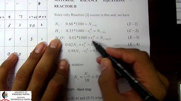 Material Balancing Lecture 8 Large Reacting System Example