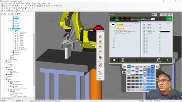Tutorial de Fanuc Roboguide 10. Agregar y configurar gripper, tomar y dejar un objeto (paso a paso).