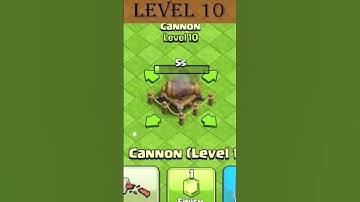 Cannon Upgrade (1-21) | Every Level Cannon | Coc Shorts