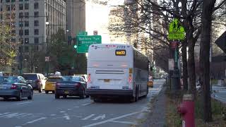 NYC Bus: Mariners Harbor bound X3-45 2709 SIM33 at West St/Chambers St