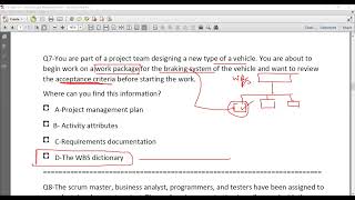 PART 4 QUESTIONS AND ANSWERS Task 8   Plan and manage scope