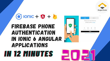 Firebase Phone Authentication In Ionic | Rogue Code | Learn Ionic + Firebase