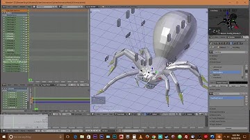 Blender Spider Time-lapse Part 8 (Animation)