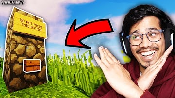 Don’t Press The Button Challenge | MINECRAFT