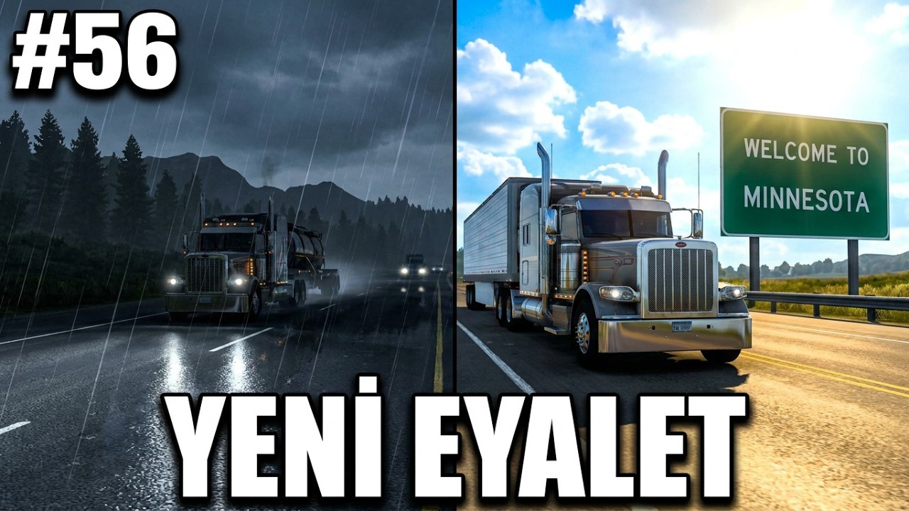 American Truck Simulator (Ats) Kariyer Bölüm 56 - Minnesota'ya ...