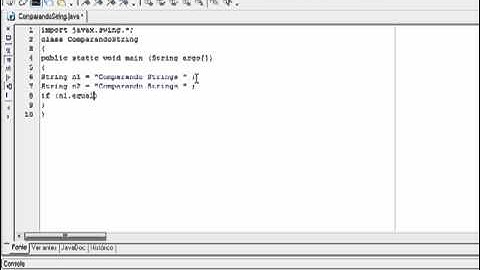 Comparando String em JAVA