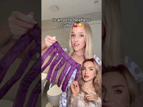 ❌БИГУДИ - ОСЬМИНОГ😱#lifehack #прическа #hairstyle #бигуди #локоны #hairdye #haircut #haircare