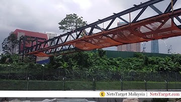 LRT Overhead Bridge Safety Nets Provided by NetsTarget Marketing